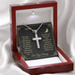 We love you even more- Artisan Cross Necklace