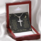 I love you even more-Artisan Cross Necklace